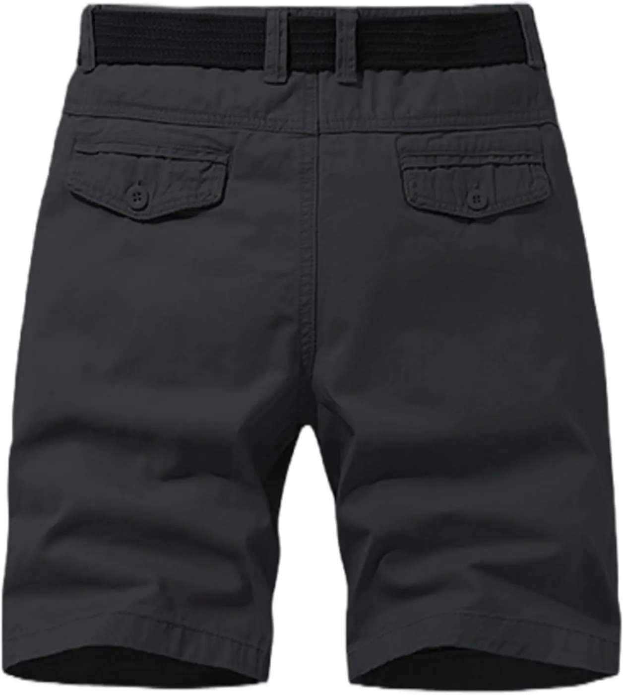 Mens Big and Tall Casual Loose Cargo Sports Five Shorts Elastic Waist Quick Dry Shorts with Multi Pockets
