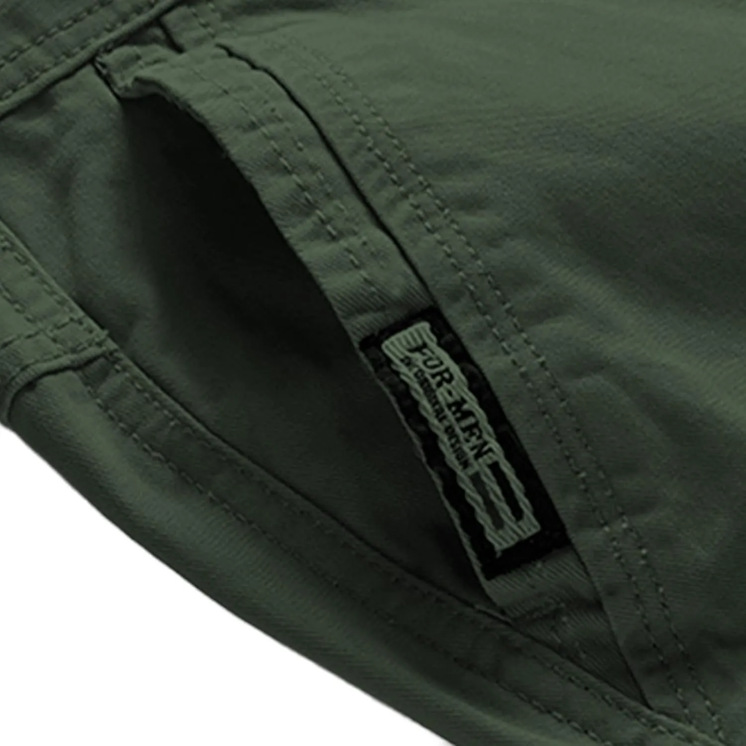 Mens Big and Tall Casual Loose Cargo Sports Five Shorts Elastic Waist Quick Dry Shorts with Multi Pockets