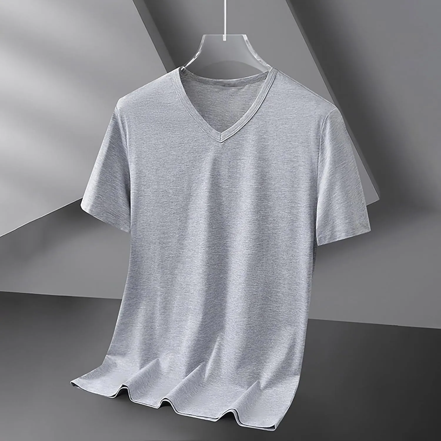 Men's Big and Tall T-Shirs Summer UPF 50  Sun Protection Short Sleeve Tee Shirts Rash Guard Quick Dry Fishing Tees Top