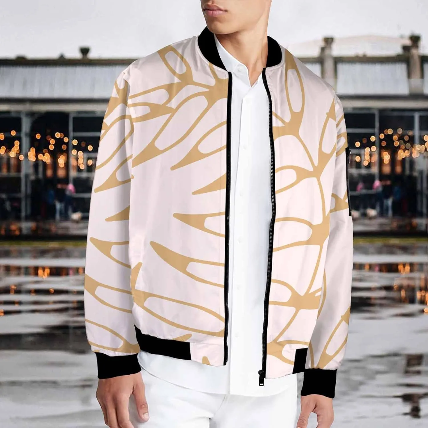 Mens Bomber Jacket Vintage Style Bomber Jacket Men Men's Casual Varsity Jacket Vintage Lightweight Bomber Jackets