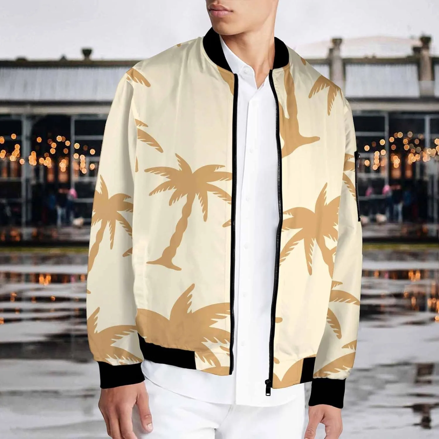 Mens Bomber Jacket Vintage Style Bomber Jacket Men Men's Casual Varsity Jacket Vintage Lightweight Bomber Jackets