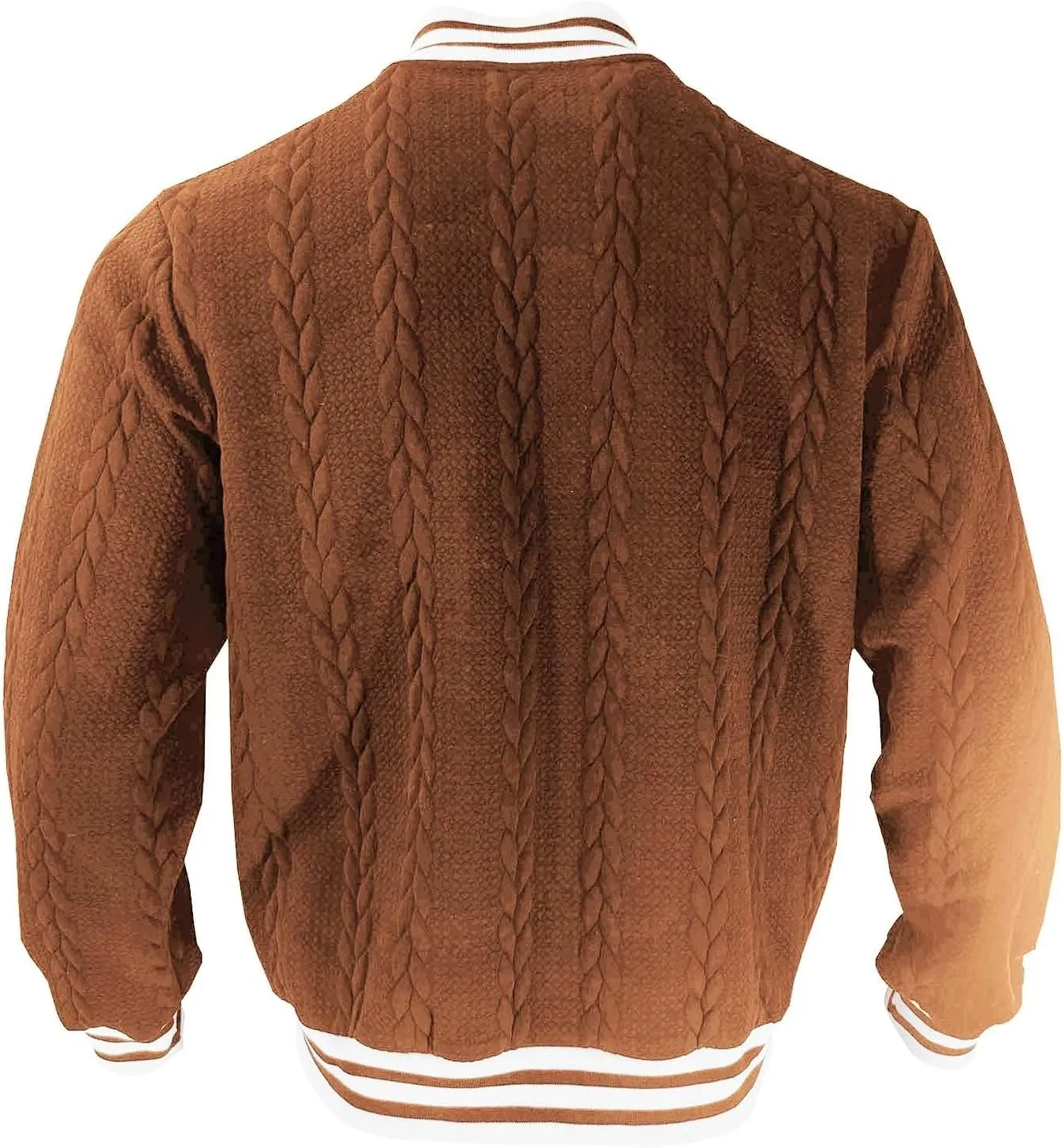 Mens Cardigan Sweaters Oversize Fall Winter Thermal Button Down Cable Knitted Sweater Casual Trendy Varsity Jackets