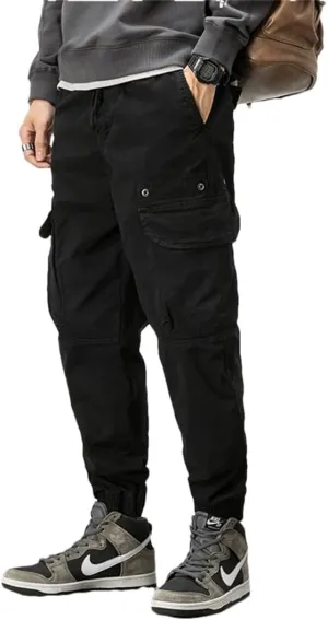 Mens Cargo Pants Multi-Pocket Pockets Trouser Japanese Streetwear Jogging Pants Cargo Pants