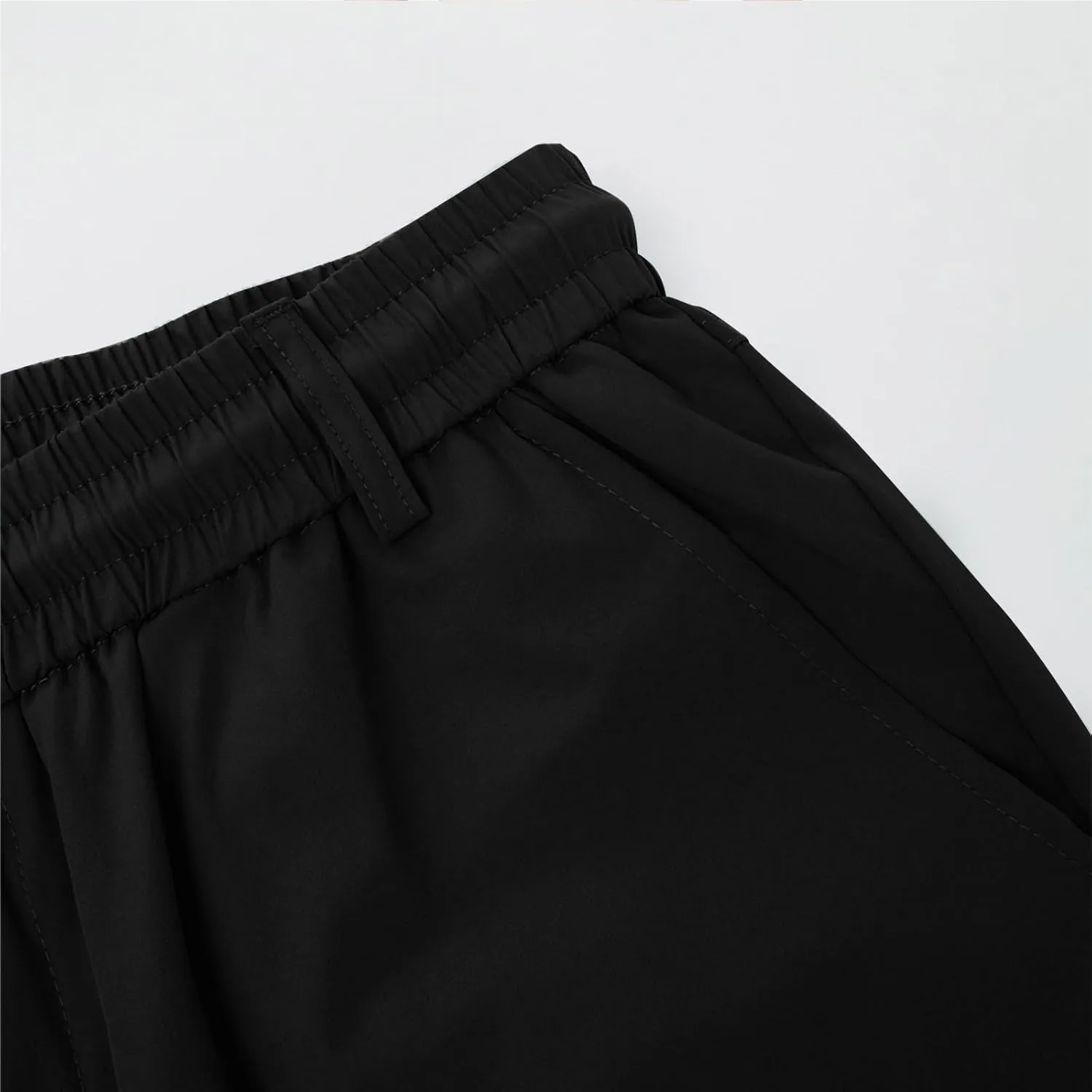 Mens Cargo Pants Plus Size Relaxed fit Stretchy Casual Hiking Pants Elastic Waist Drawstring Multi-Pocket Work Pants