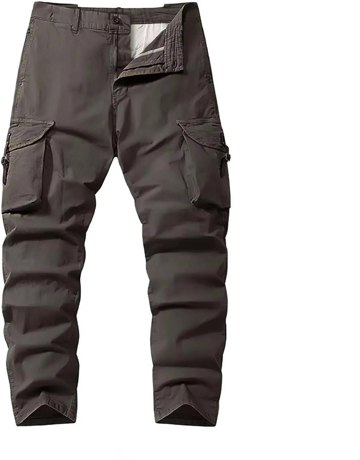 Men's Cargo Pants Relaxed Fit Sport Pants Jogger Sweatpants Drawstring Outdoor Trousers with Pockets