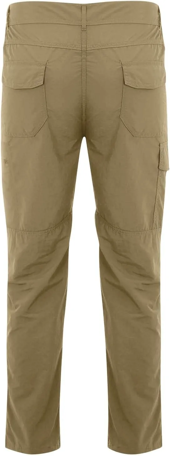 Mens Cargo Pants Stretch Camping Waterproof Outdoor Hiking Pants Travel Lightweight Camouflage Resistant Work Pants