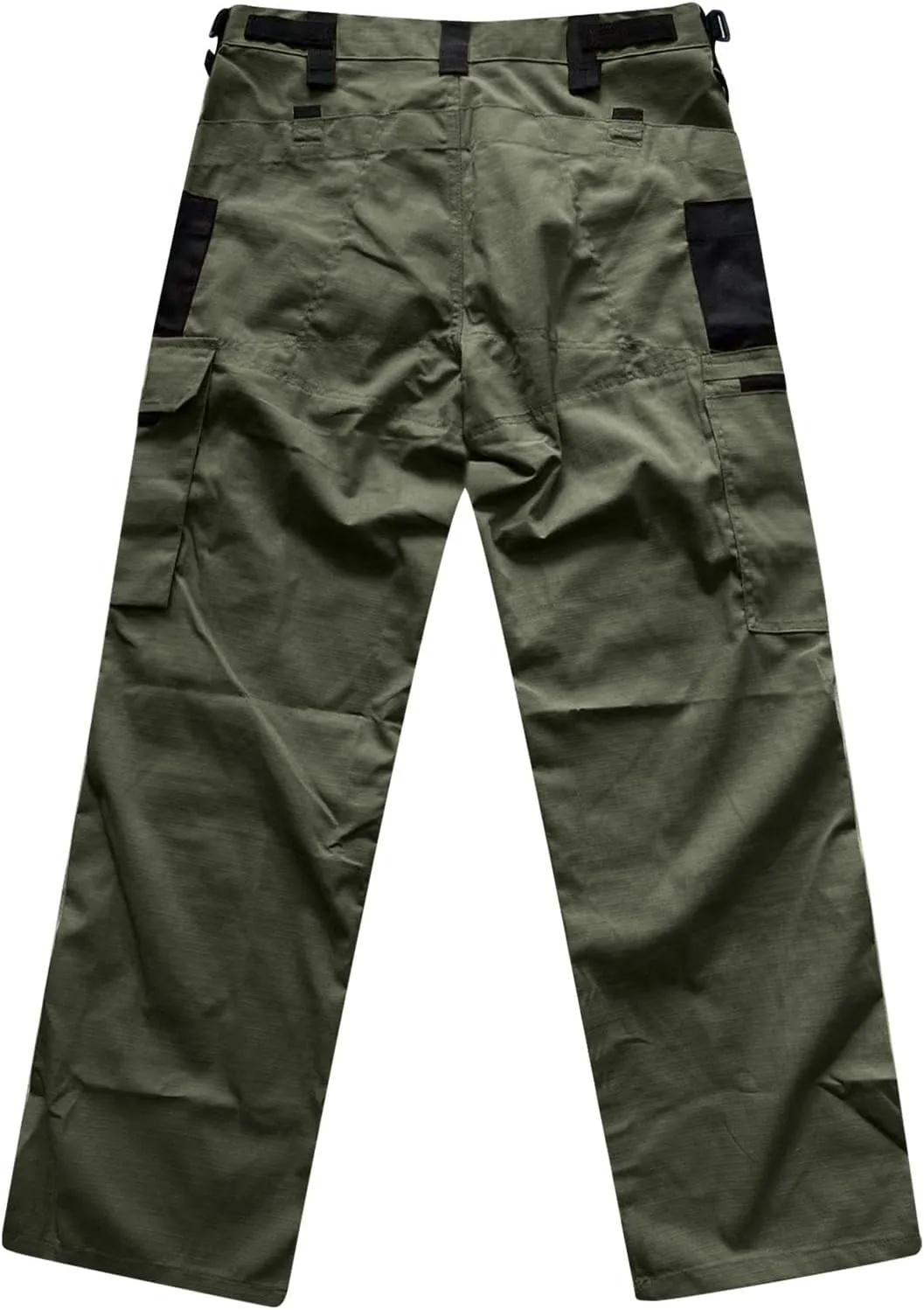 Mens Cargo Pants Water Resistant Relaxed Fit Hiking Work Pants Multi Pockets Baggy Camo Stretch Tactical Trousers