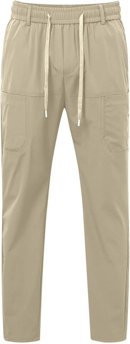 Mens Cargo Pants with Pockets, High Stretch Multi-Pocket Durable Cargo Pants, Lightweight Tactical Water Proof Pant
