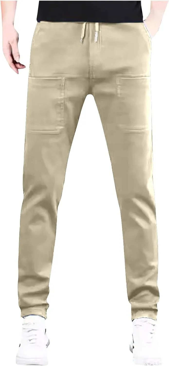 Mens Cargo Pants with Pockets, High Stretch Multi-Pocket Durable Cargo Pants, Lightweight Tactical Water Proof Pant