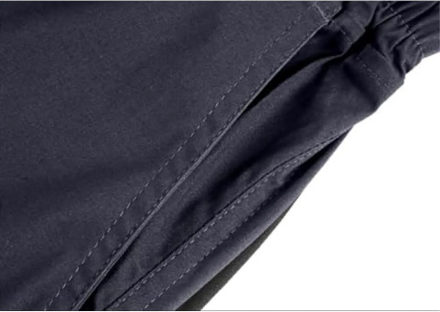 Men's Cargo Shorts Elastic Waist Tactical Shorts Solid Stretchy Jogging Pants Lightweight Straight Pants with Pockets