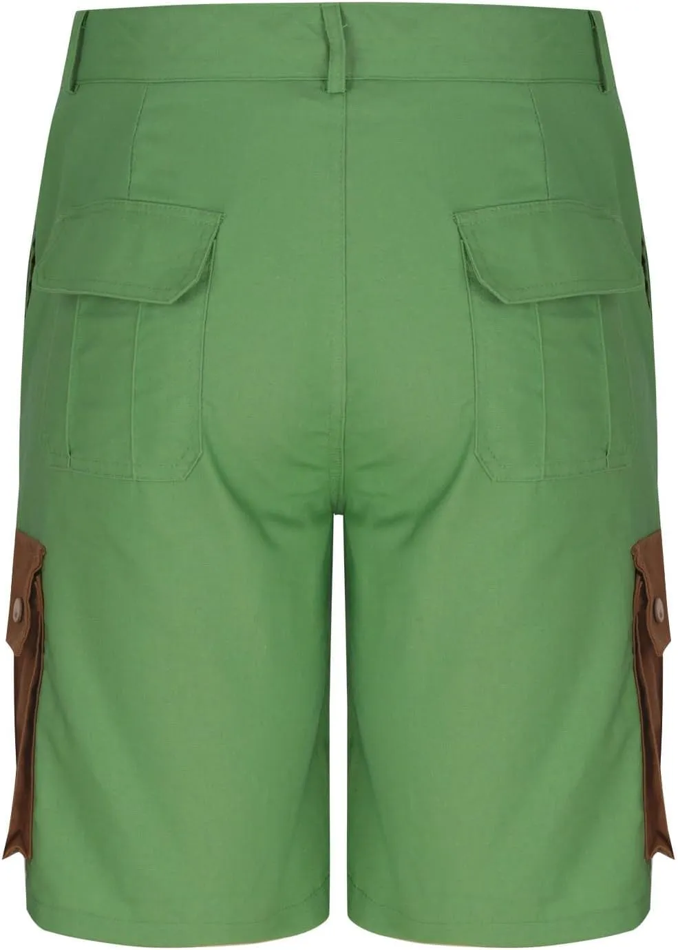 Mens Cargo Shorts Linen Drawstring Straight Casual Bottoms with Multiple Pockets Fashion Patchwork Beach Shorts