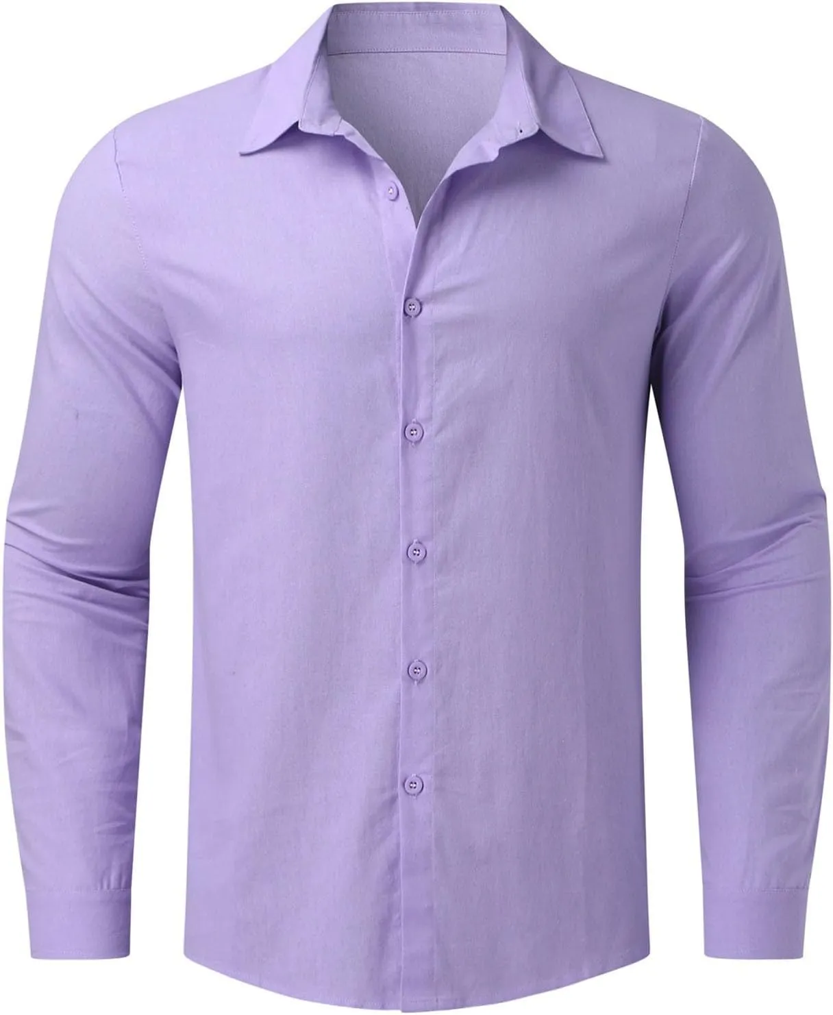 Men's Casual Button Down Shirt Cotton Solid Color Pocket Long Sleeve Shirt Top Long Sleeve T Shirt Men Mens Shirts