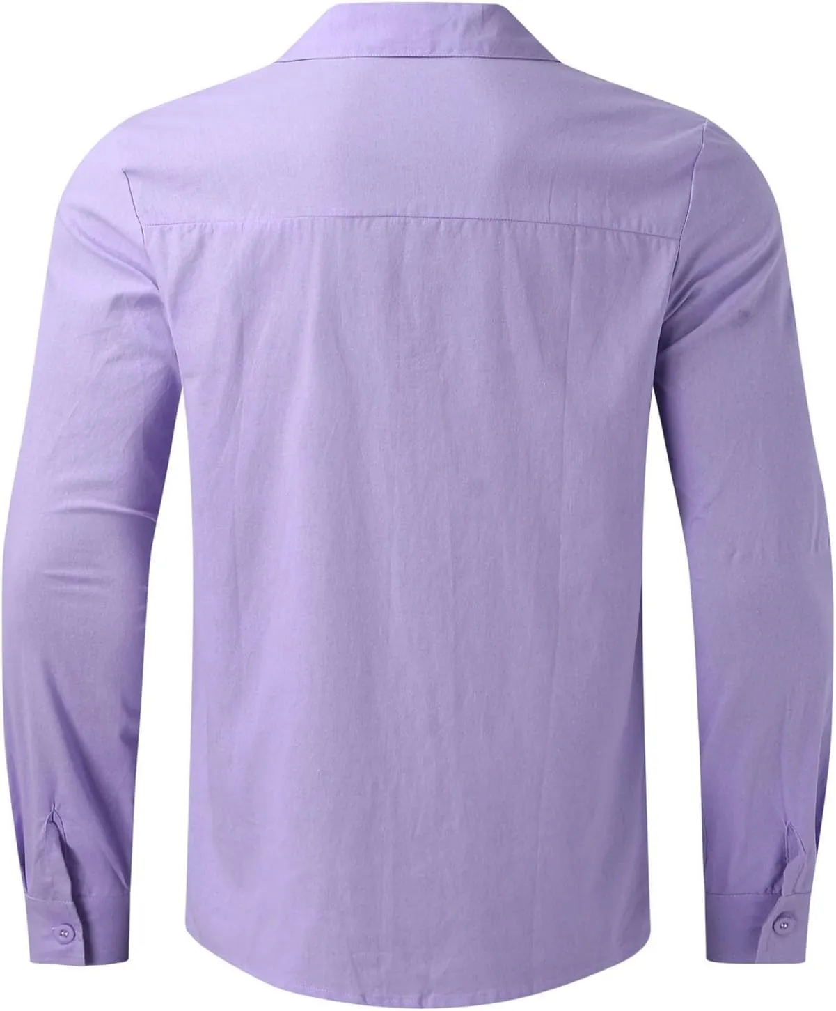 Men's Casual Button Down Shirt Cotton Solid Color Pocket Long Sleeve Shirt Top Long Sleeve T Shirt Men Mens Shirts