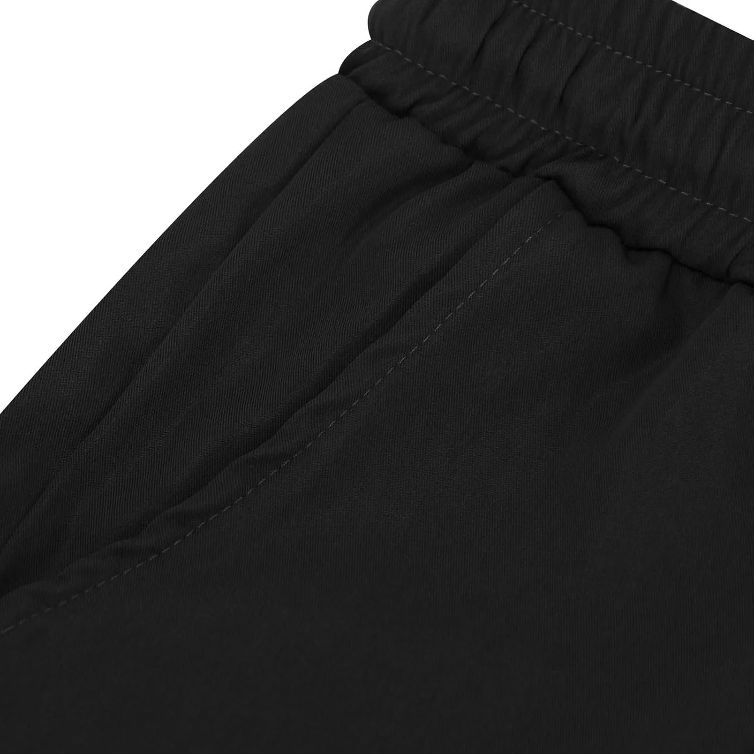 Mens Chino Shorts Sports Gym Training Knee Length Long Shorts Slim Fit Casual Elastic Waist Half Pants with Pockets