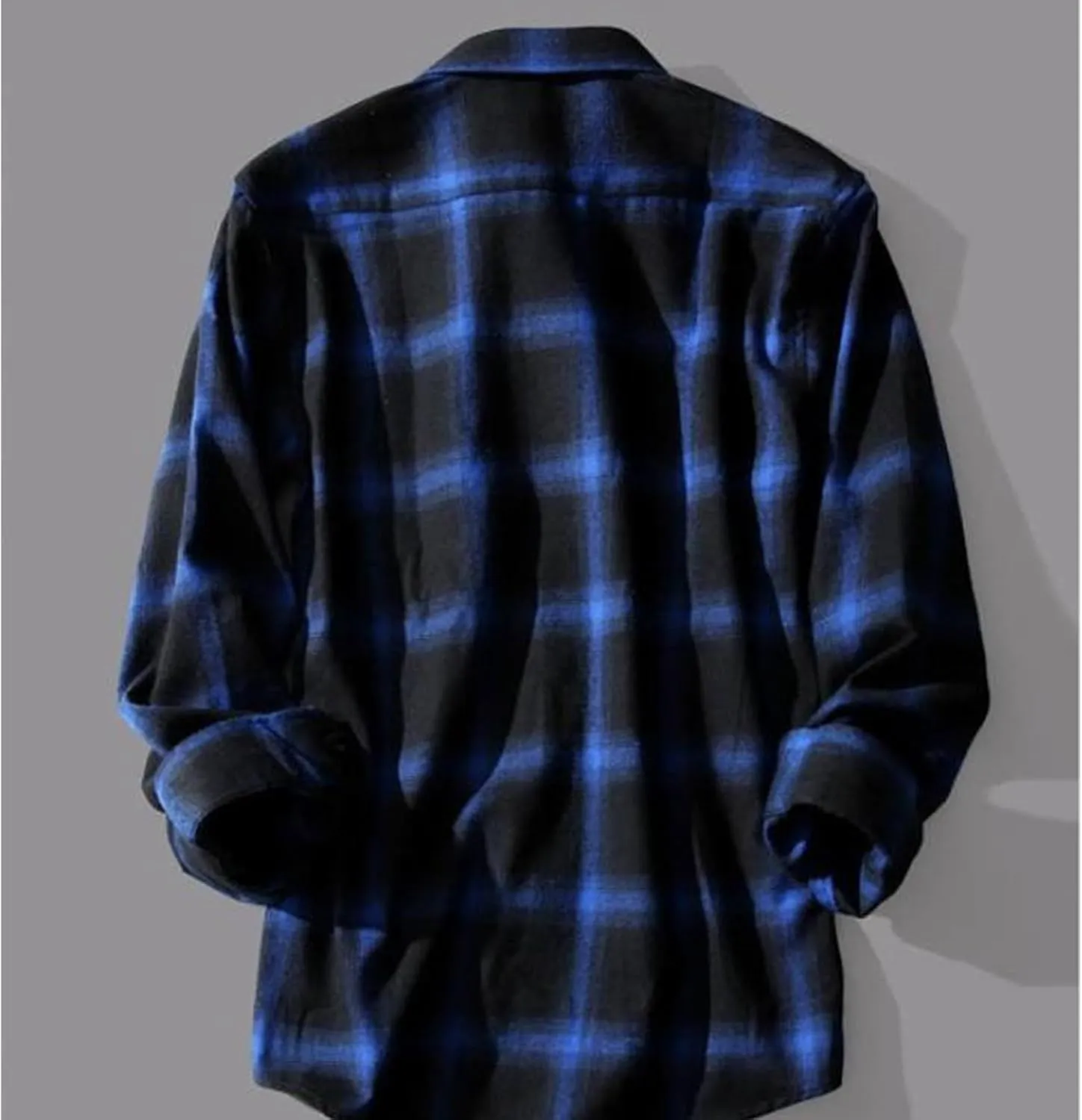 Mens Flannel Plaid Shirts Long Sleeve Casual Button Down Shirt Relaxed Fit Lightweight Pockets Gingham Shirt for Work