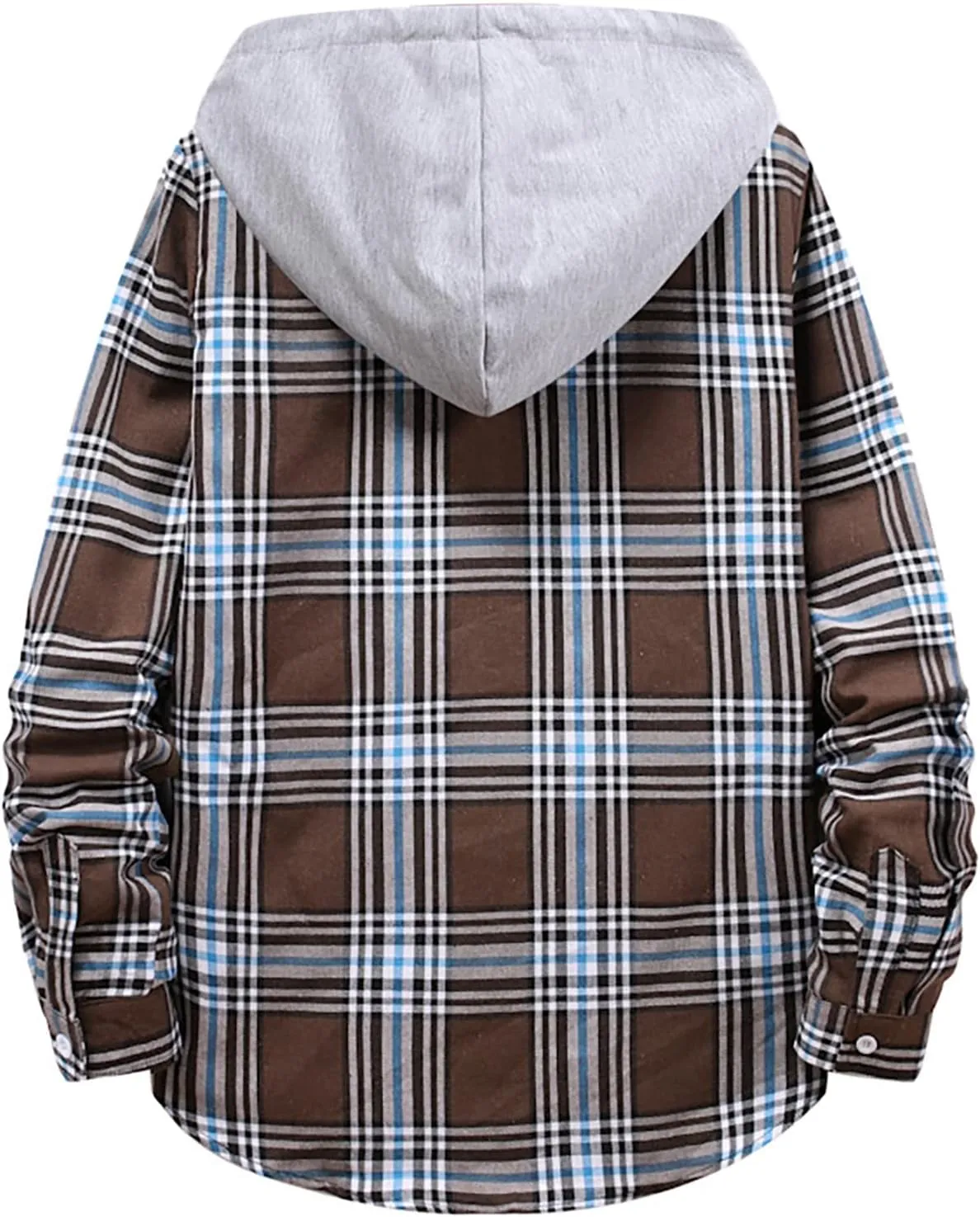 Mens Flannel Shirts Men Fashion Casual Fashionable Square Printing Lightweight Long Sleeve Flannel Shirt for Men
