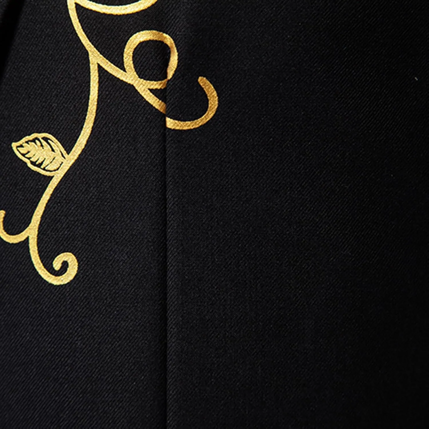 Men's Floral Jacquard Dress Suit Jacket One Button Slim Fit Printed Tuxedo Blazer Sport Coat for Wedding Banquet Prom