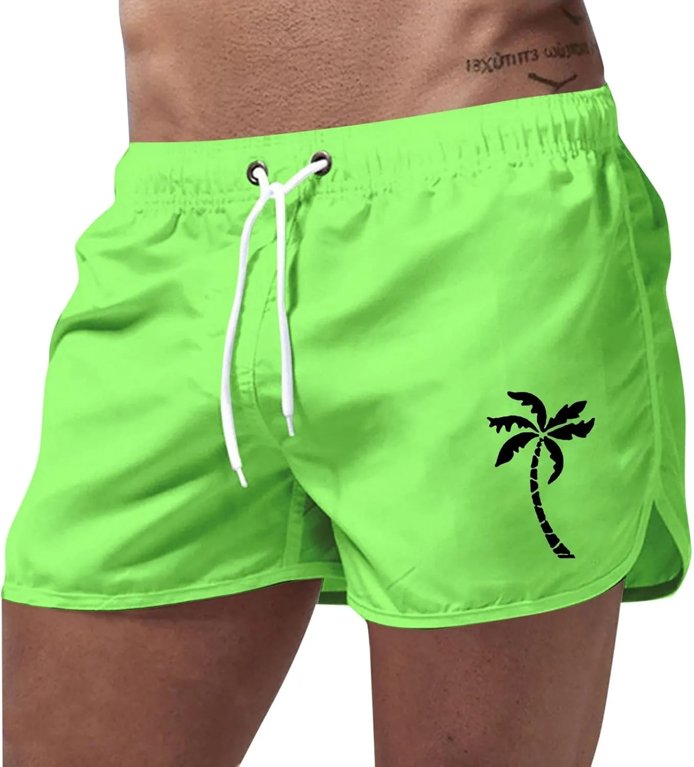 Mens Graphic Print Shorts Casual Workout Cool Shorts Quick Dry Gym Running Short Pants