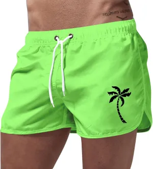 Mens Graphic Print Shorts Casual Workout Cool Shorts Quick Dry Gym Running Short Pants