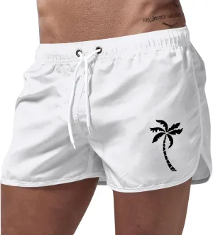 Mens Graphic Print Shorts Casual Workout Cool Shorts Quick Dry Gym Running Short Pants