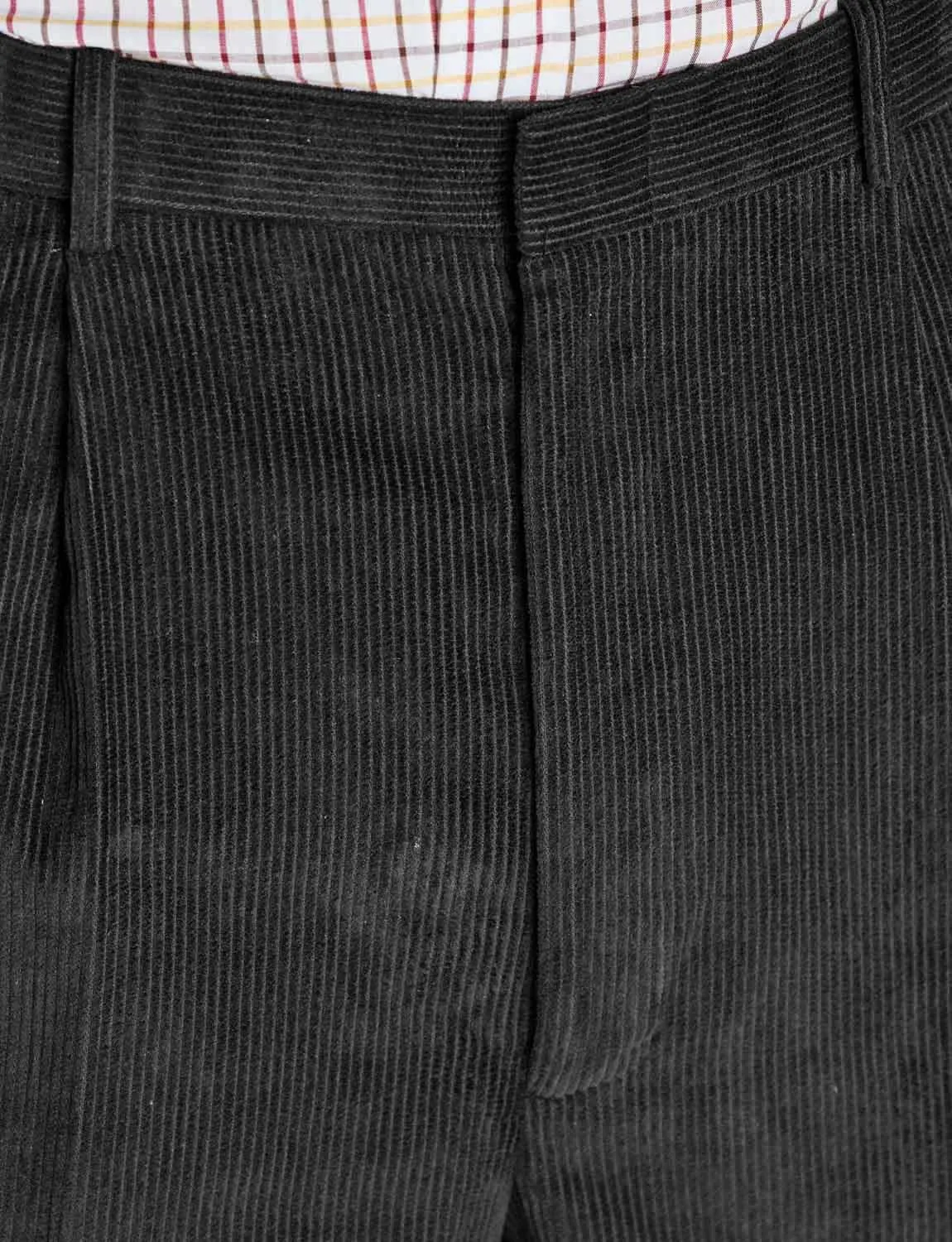 Men's HIGH-Rise Pants Luxury Cotton Corduroy Trousers