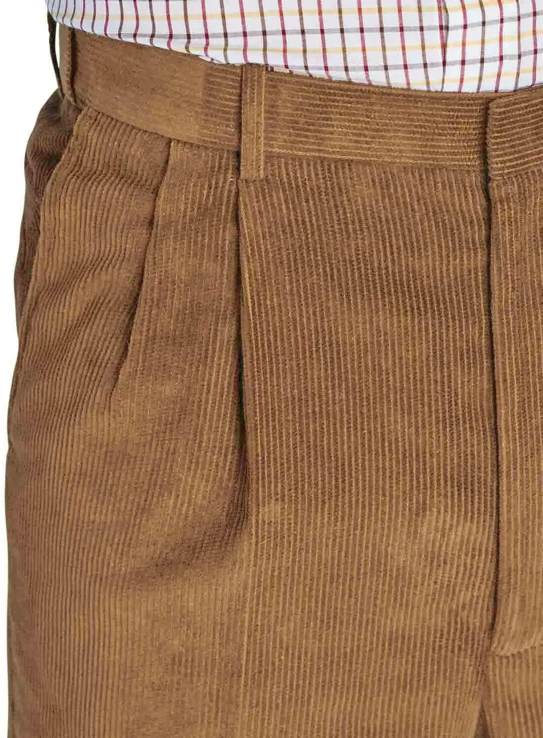 Men's HIGH-Rise Pants Luxury Cotton Corduroy Trousers