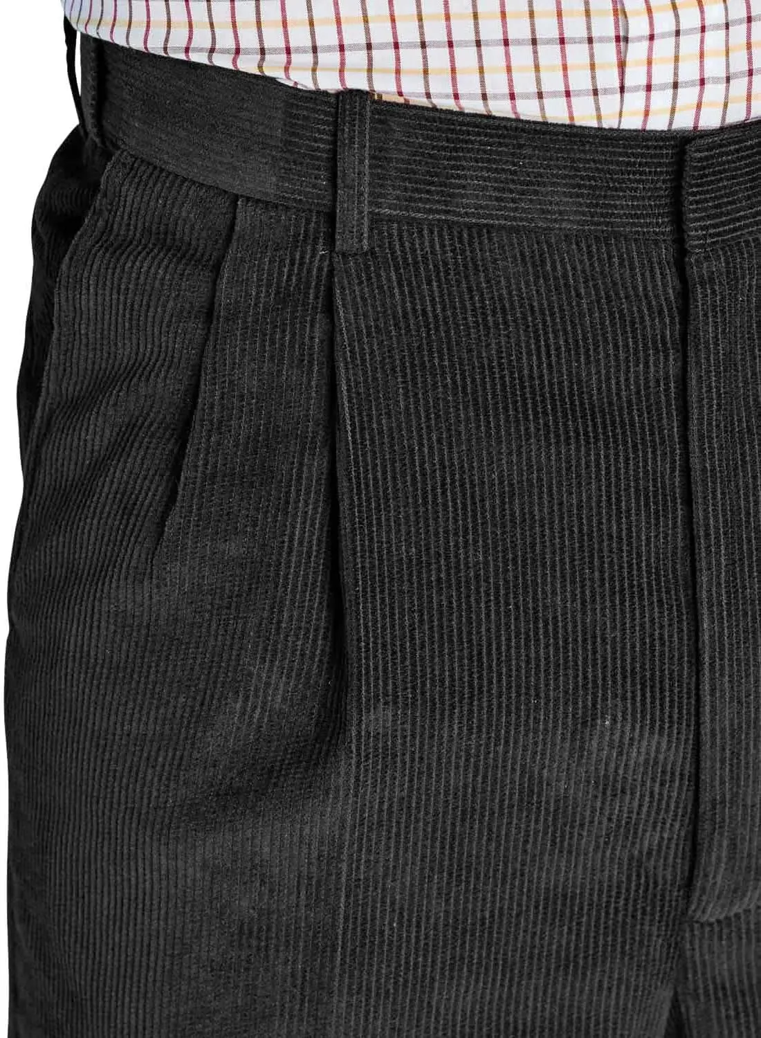 Men's HIGH-Rise Pants Luxury Cotton Corduroy Trousers