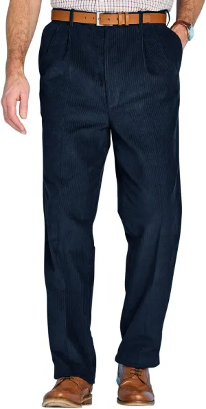 Men's HIGH-Rise Pants Luxury Cotton Corduroy Trousers