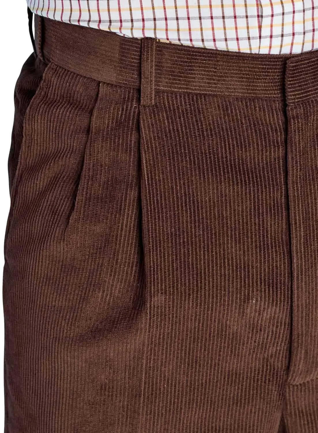 Men's HIGH-Rise Pants Luxury Cotton Corduroy Trousers