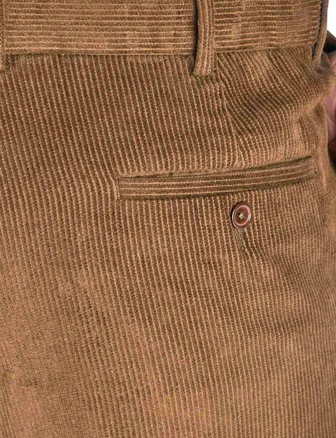 Men's HIGH-Rise Pants Luxury Cotton Corduroy Trousers