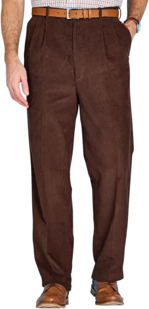 Men's HIGH-Rise Pants Luxury Cotton Corduroy Trousers