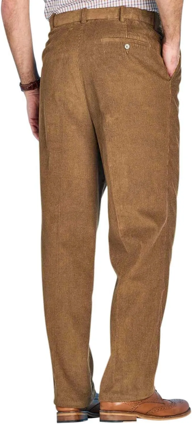 Men's HIGH-Rise Pants Luxury Cotton Corduroy Trousers