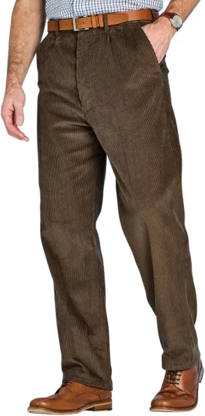 Men's HIGH-Rise Pants Luxury Cotton Corduroy Trousers
