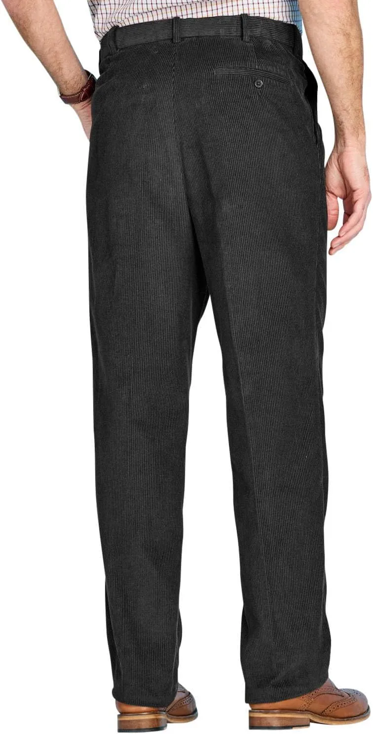 Men's HIGH-Rise Pants Luxury Cotton Corduroy Trousers