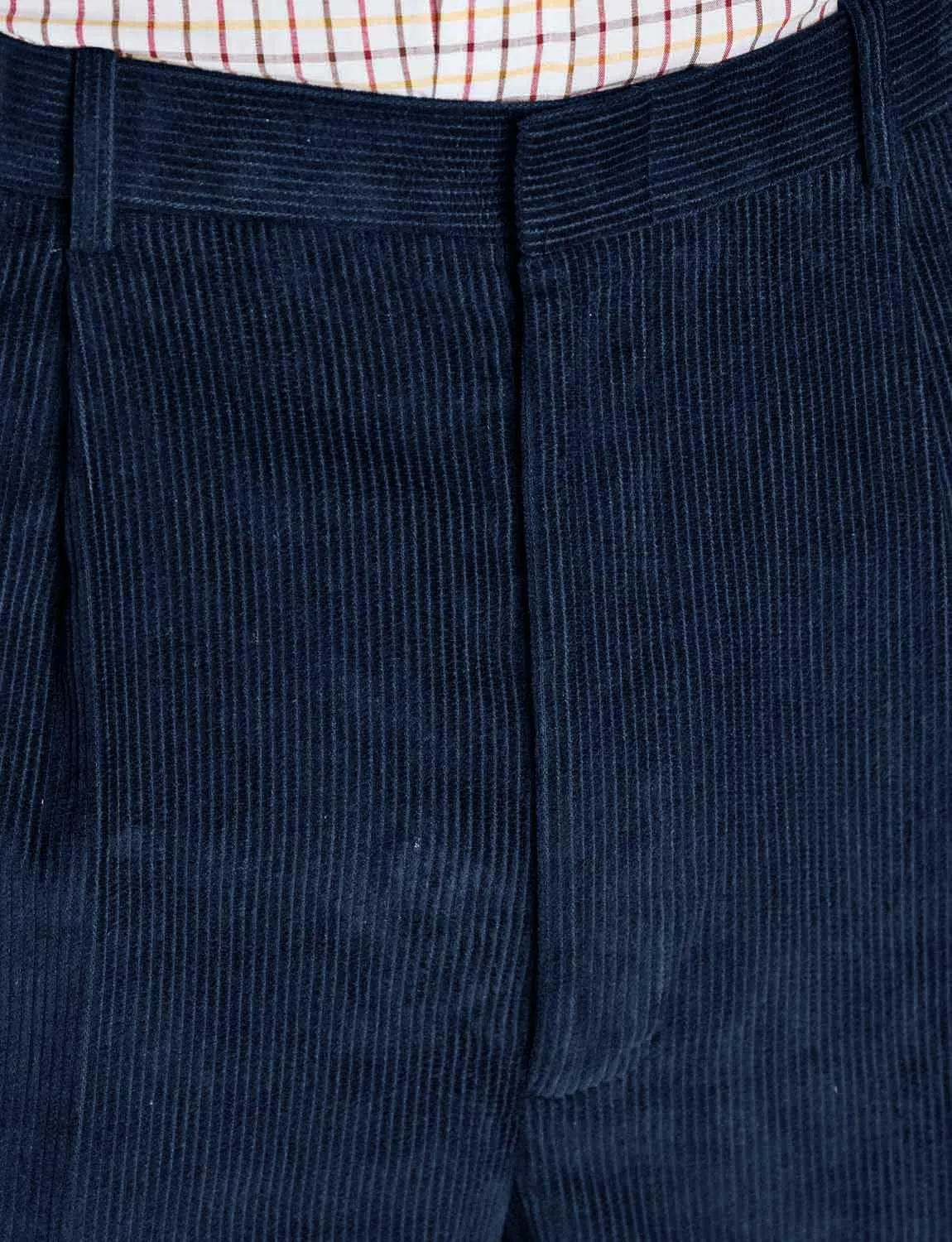 Men's HIGH-Rise Pants Luxury Cotton Corduroy Trousers
