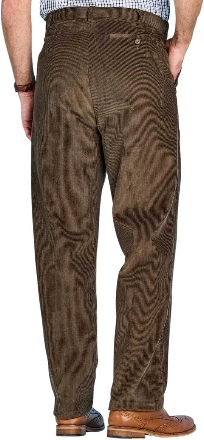 Men's HIGH-Rise Pants Luxury Cotton Corduroy Trousers
