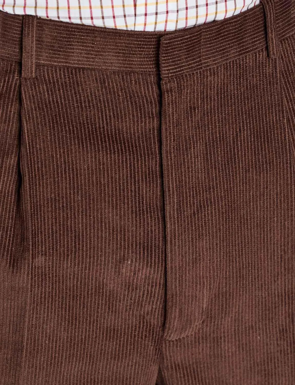 Men's HIGH-Rise Pants Luxury Cotton Corduroy Trousers