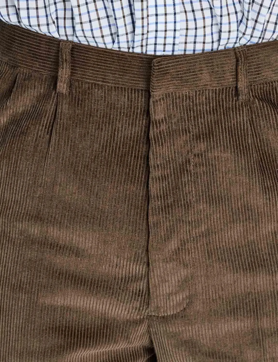 Men's HIGH-Rise Pants Luxury Cotton Corduroy Trousers