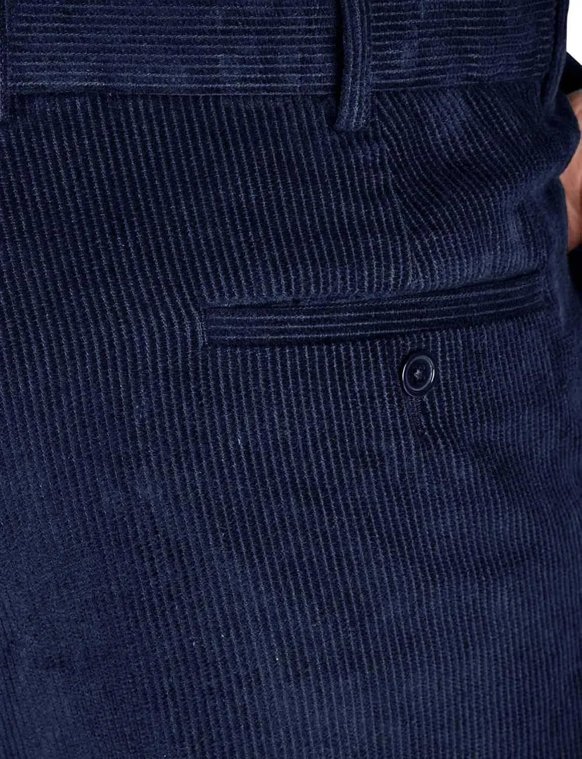 Men's HIGH-Rise Pants Luxury Cotton Corduroy Trousers