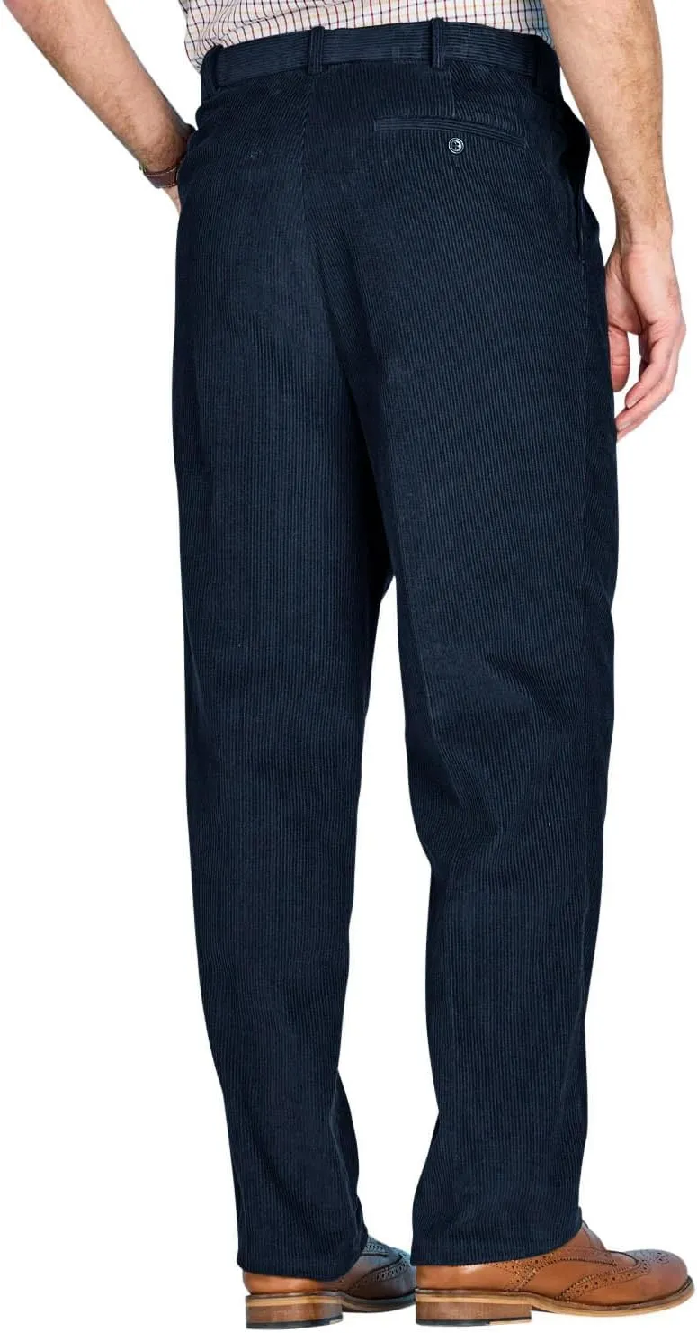 Men's HIGH-Rise Pants Luxury Cotton Corduroy Trousers
