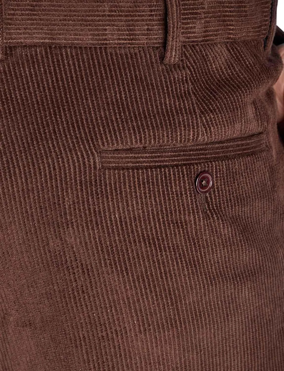 Men's HIGH-Rise Pants Luxury Cotton Corduroy Trousers
