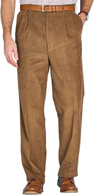 Men's HIGH-Rise Pants Luxury Cotton Corduroy Trousers