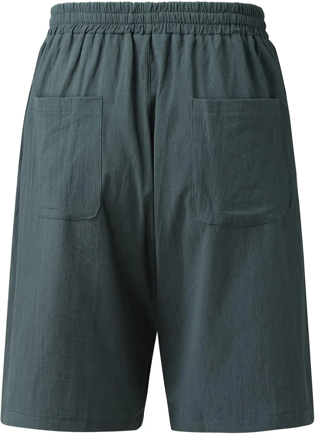 Mens Hiking Cargo Shorts Elastic Waist Short Pant Muscle Fit Bodybuilding Training Shorts Men Hiking Shorts