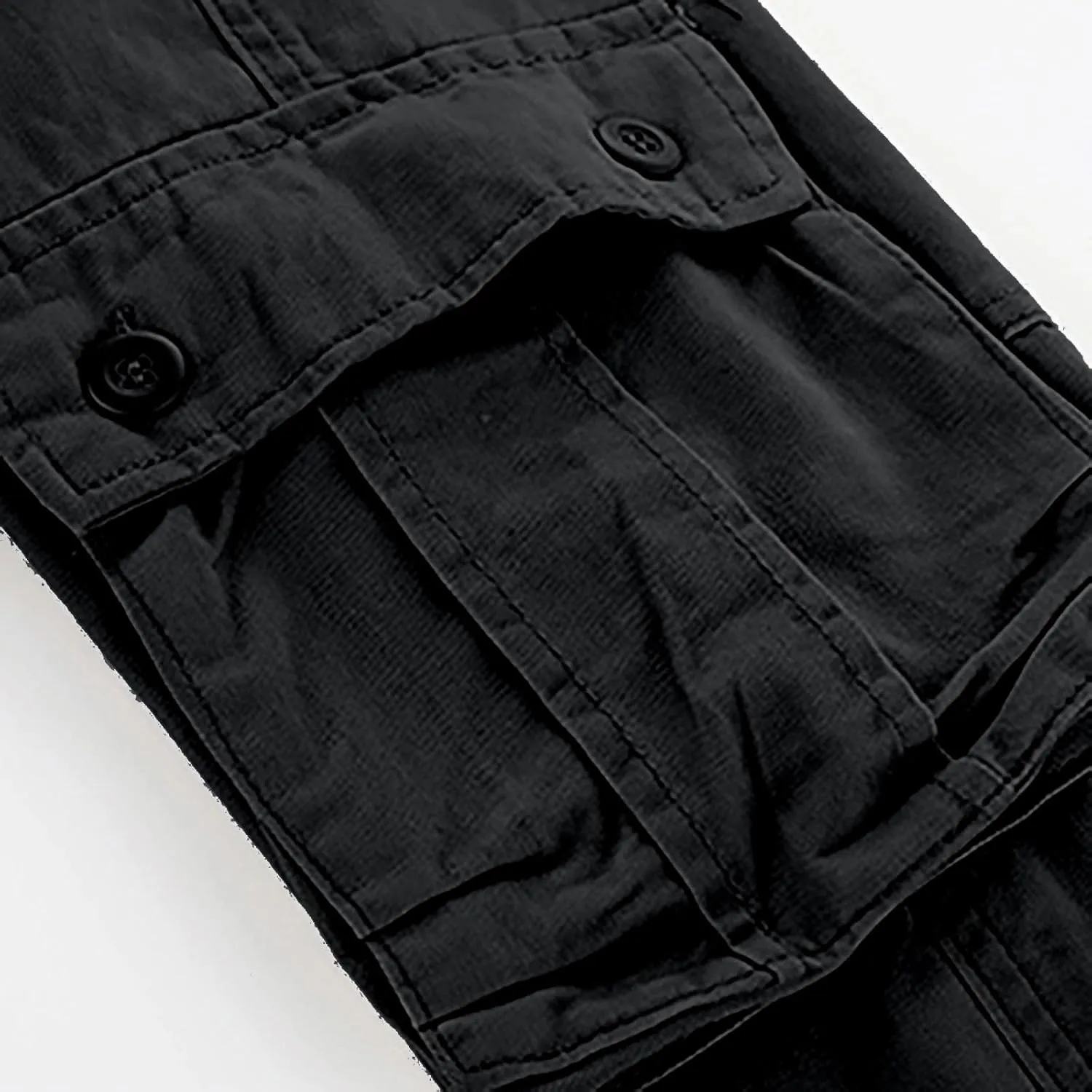 Mens Hiking Pants Cargo Trousers Hiking Pants 8 Pocket Plain Comfort Breathable Outdoor Daily Going Out Baggy Pants