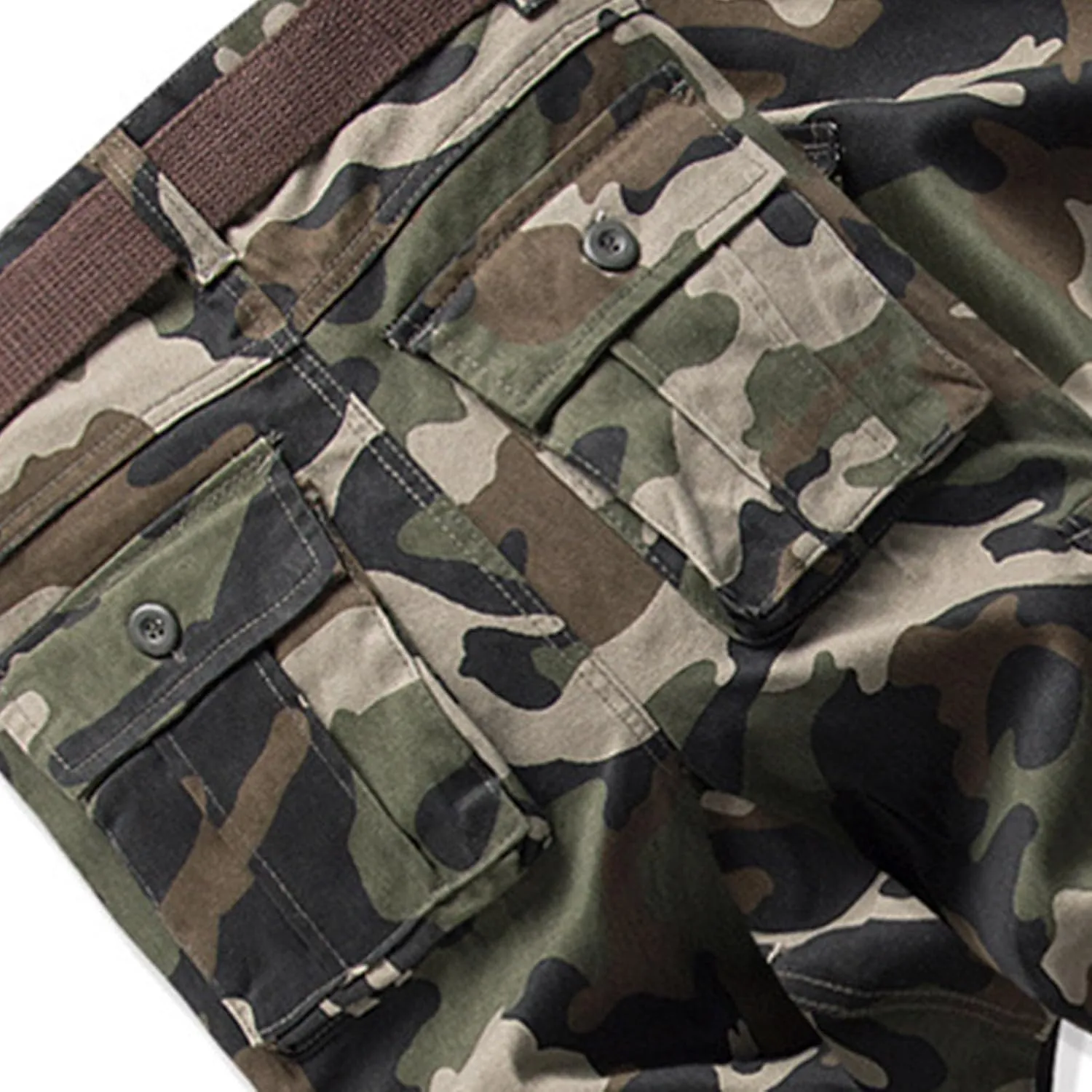 Mens Hiking Pants Cargo Trousers Hiking Pants 8 Pocket Plain Comfort Breathable Outdoor Daily Going Out Baggy Pants