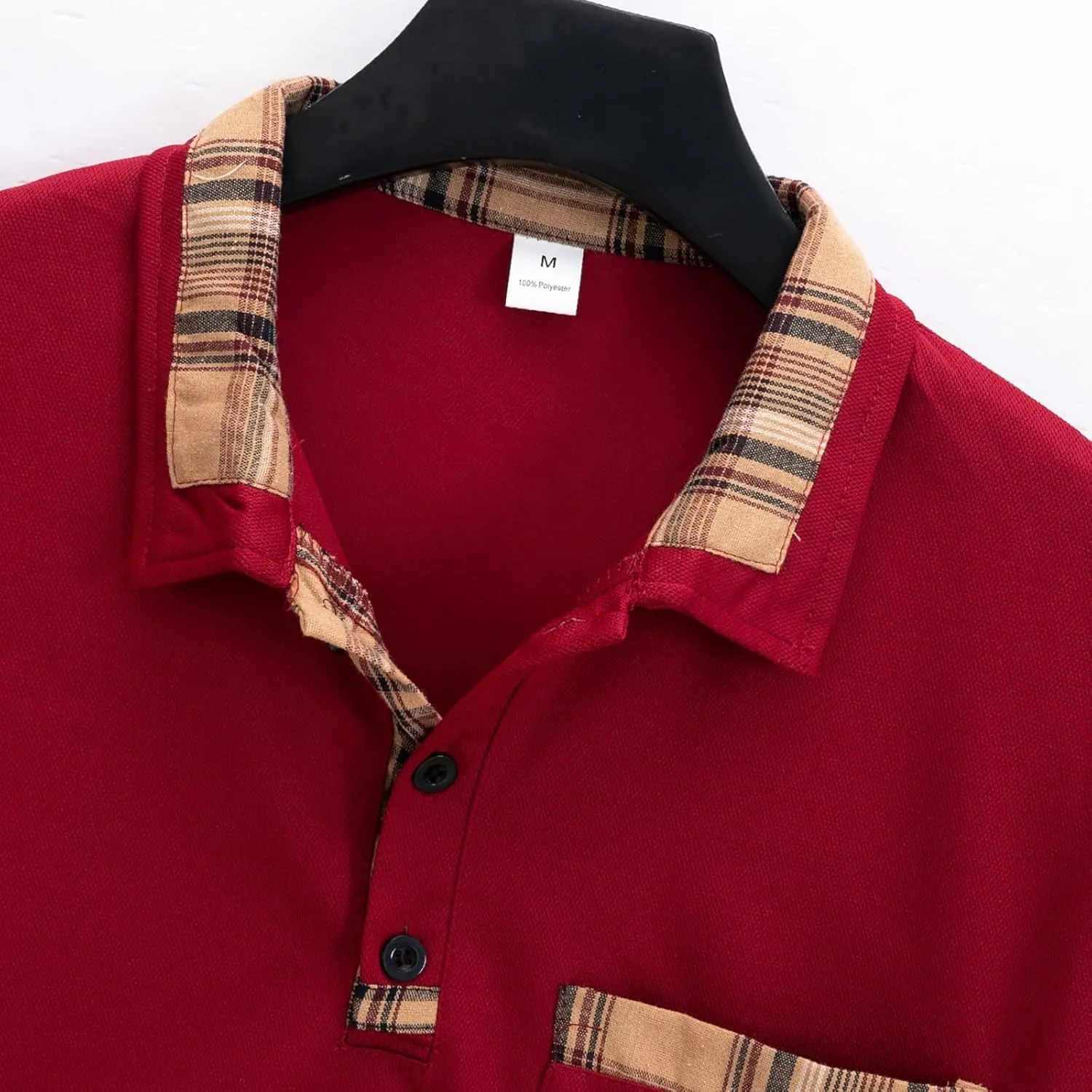 Mens Knit Polo Shirts Long Sleeved Loose Comfortable Gradient Simple T Shirt Casual Button Classic Work Shirt Mens