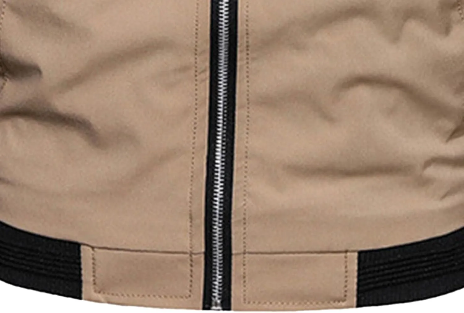 Men's Lightweight Baseball Bomber Jacket Full Zip Stand Collar Varsity Jackets Windproof Outdoor Windbreaker