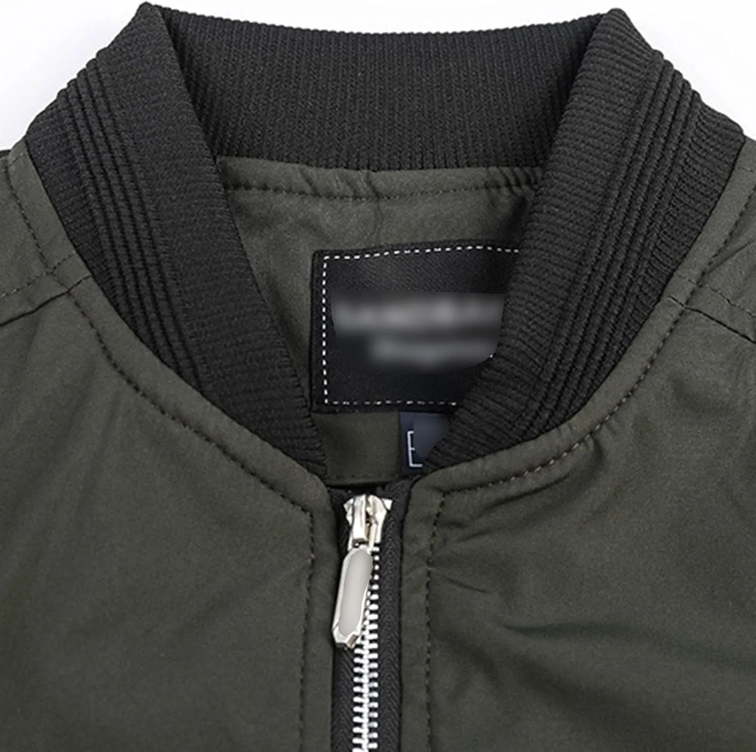 Men's Lightweight Baseball Bomber Jacket Full Zip Stand Collar Varsity Jackets Windproof Outdoor Windbreaker