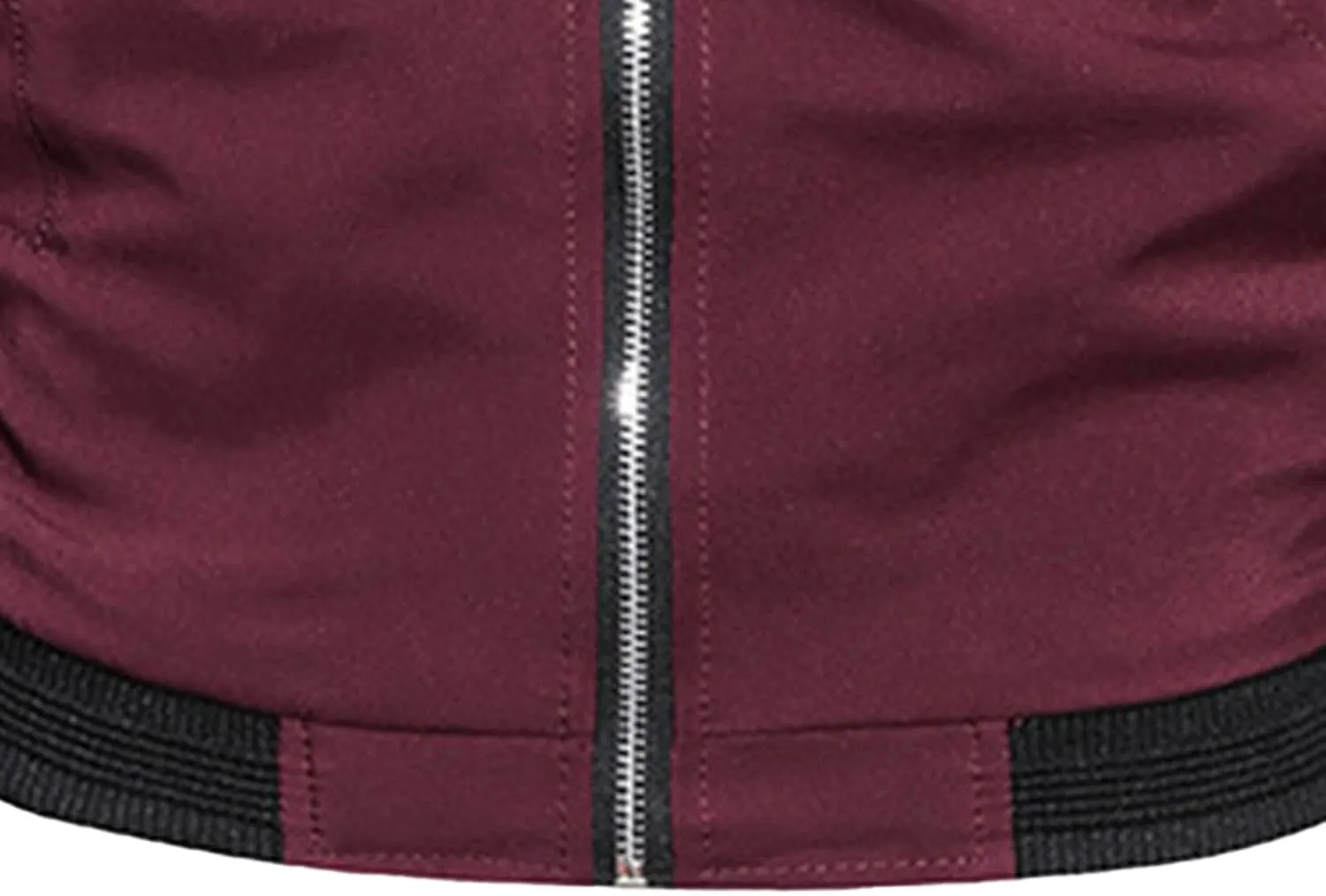 Men's Lightweight Baseball Bomber Jacket Full Zip Stand Collar Varsity Jackets Windproof Outdoor Windbreaker