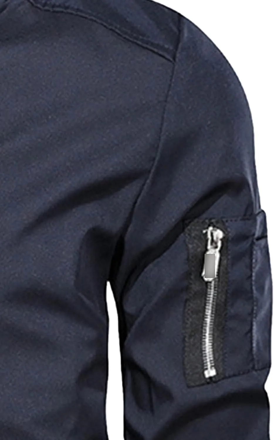Men's Lightweight Baseball Bomber Jacket Full Zip Stand Collar Varsity Jackets Windproof Outdoor Windbreaker